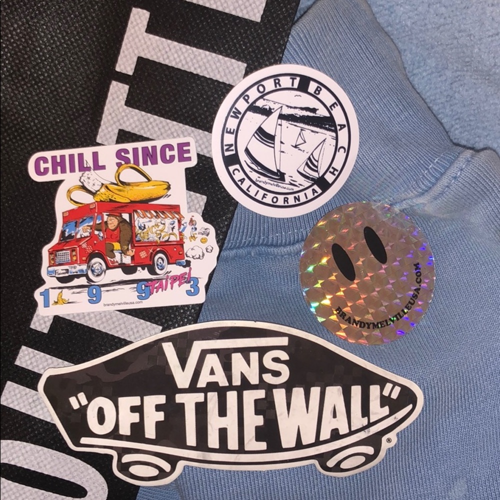 Vans and brandy stickers 🛹